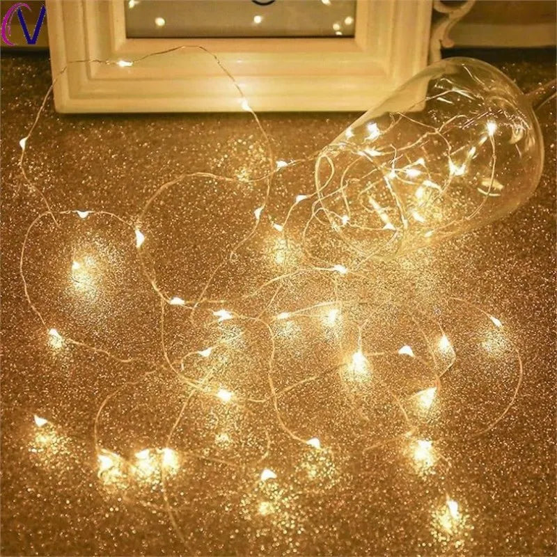 LED Wire Garland String Lights