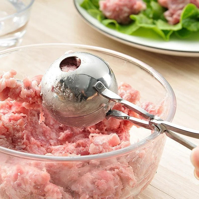 Stainless Steel Clip Round Meat Ball Maker Tool