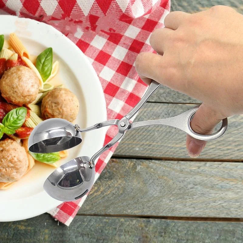 Stainless Steel Clip Round Meat Ball Maker Tool