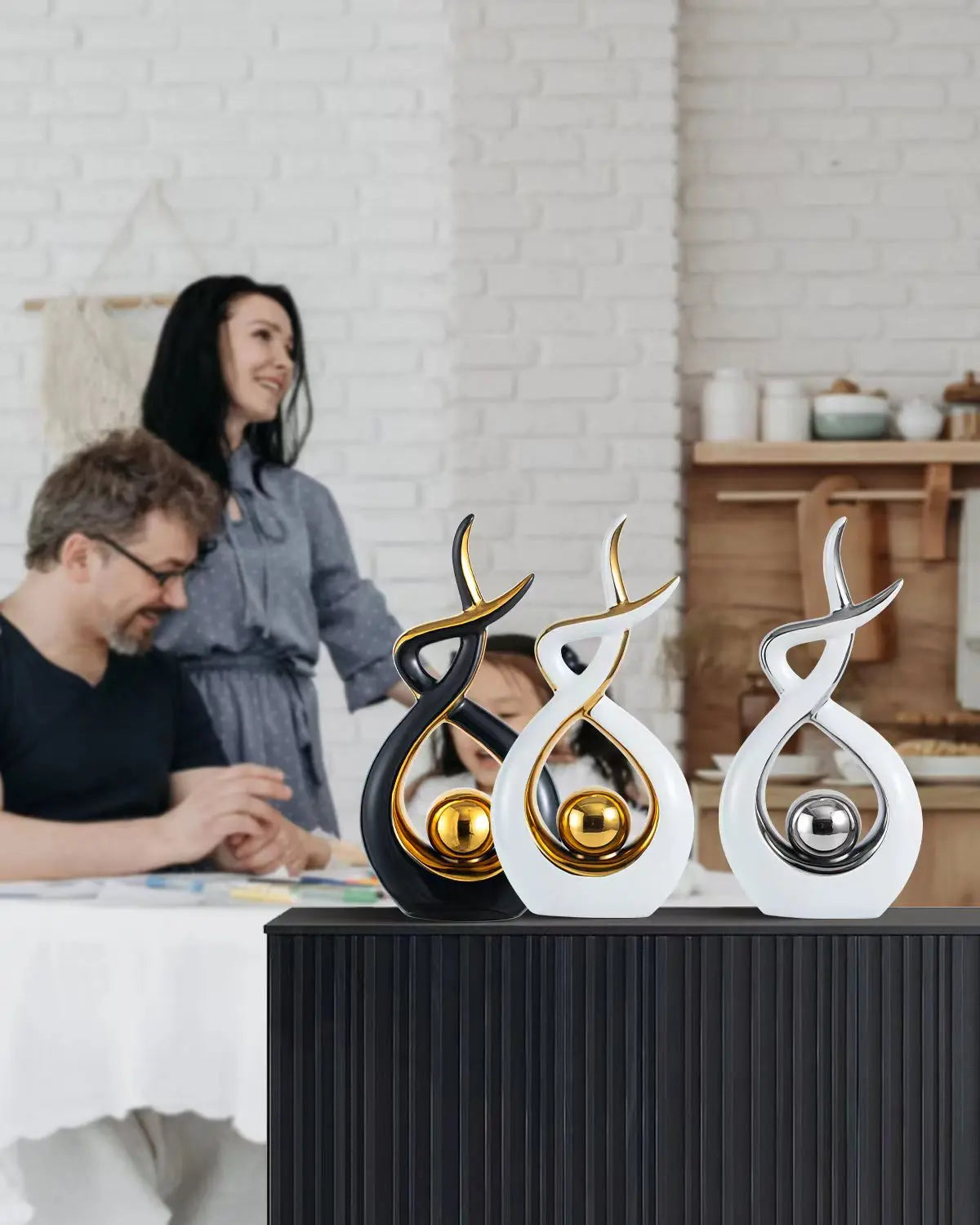 Abstract art,
Ceramic statue,
Orange gold,
Modern decor,
Artistic centerpiece,
Home accent,
Unique sculpture,
Contemporary design,
Vibrant colors,
Decorative piece,
Elegant art,
Statement piece,
Quality craftsmanship,
Artistic expression,
Eye-catching,
Luxurious finish,
Eclectic decor,
Stylish ornament,
Timeless design,
Interior decoration,