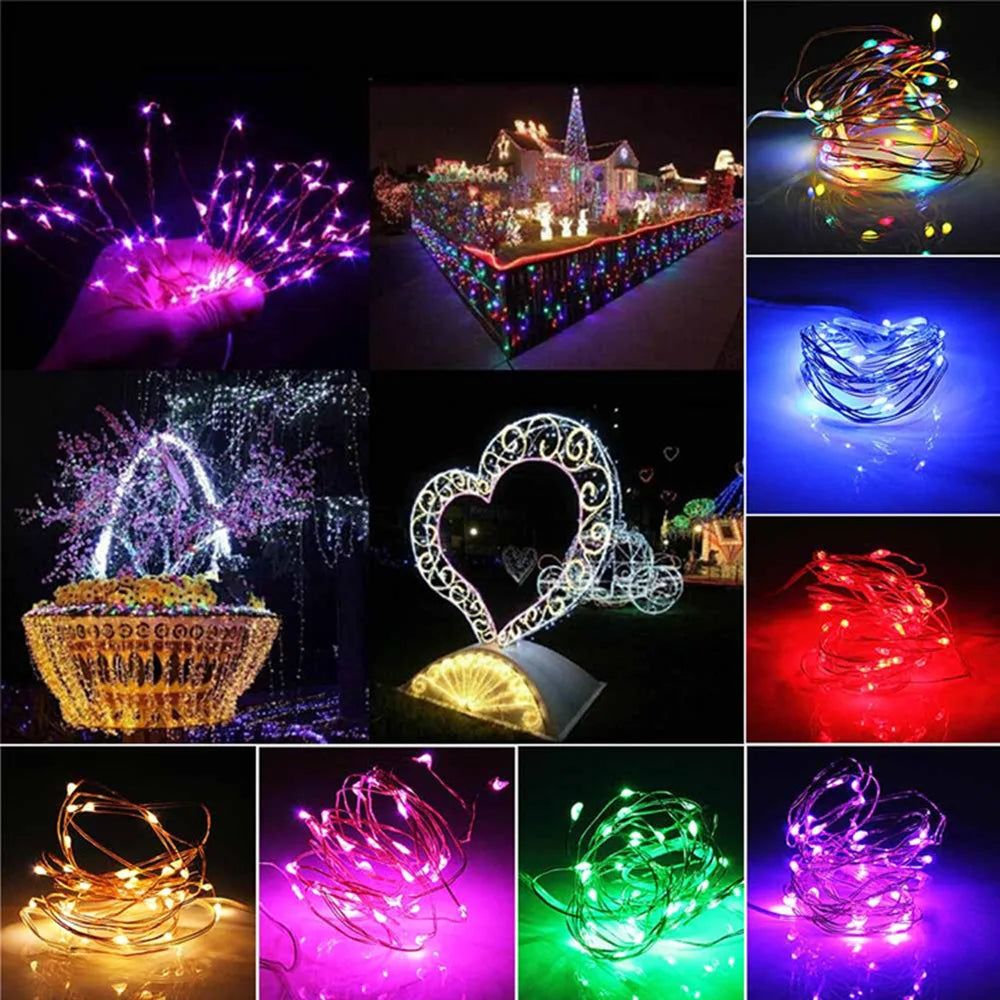 LED Wire Garland String Lights