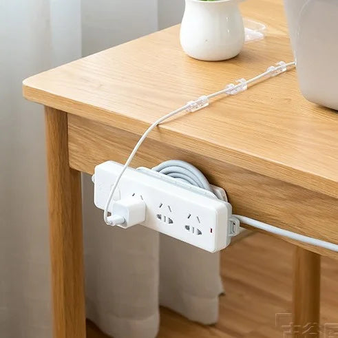 Self-Adhesive Power Strip Holder with Cable Organizer,