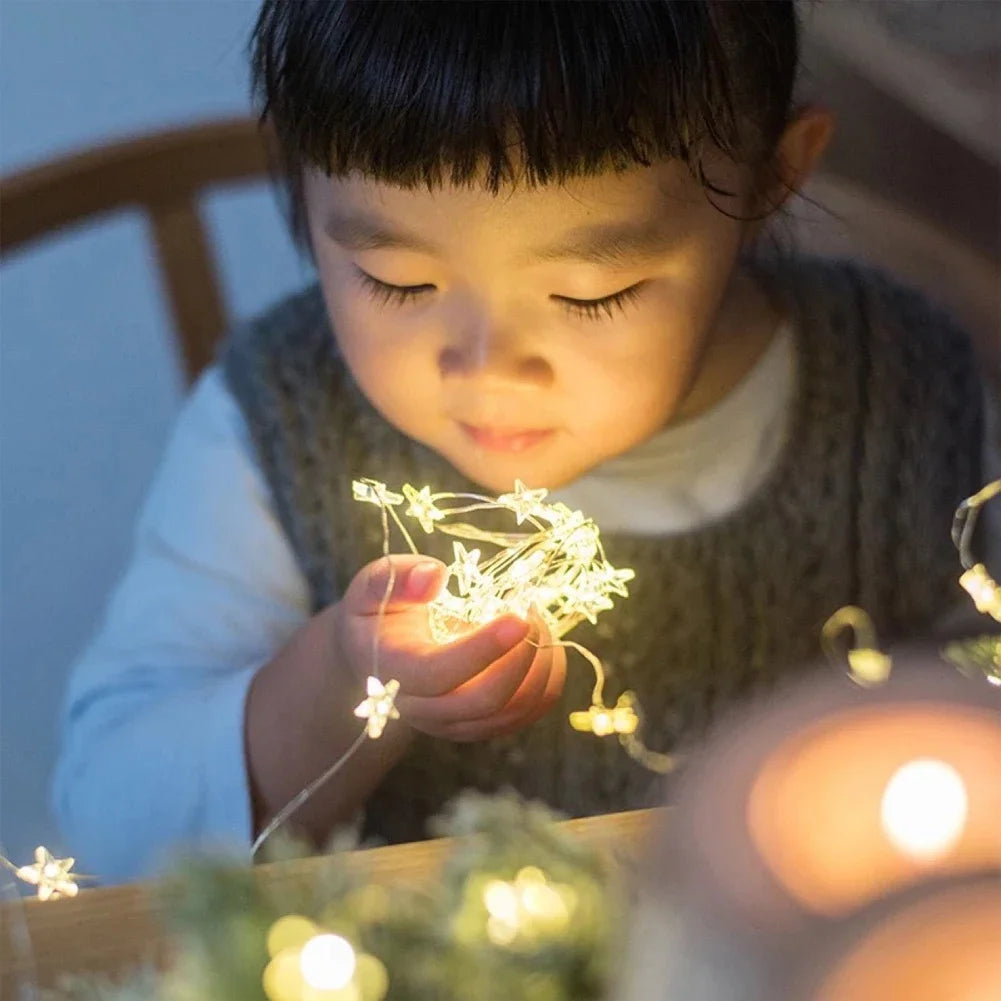 Star Copper String Fairy Lights