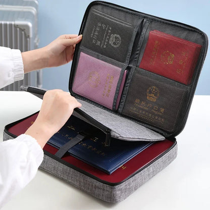 Portable Document Storage Bag Organizer