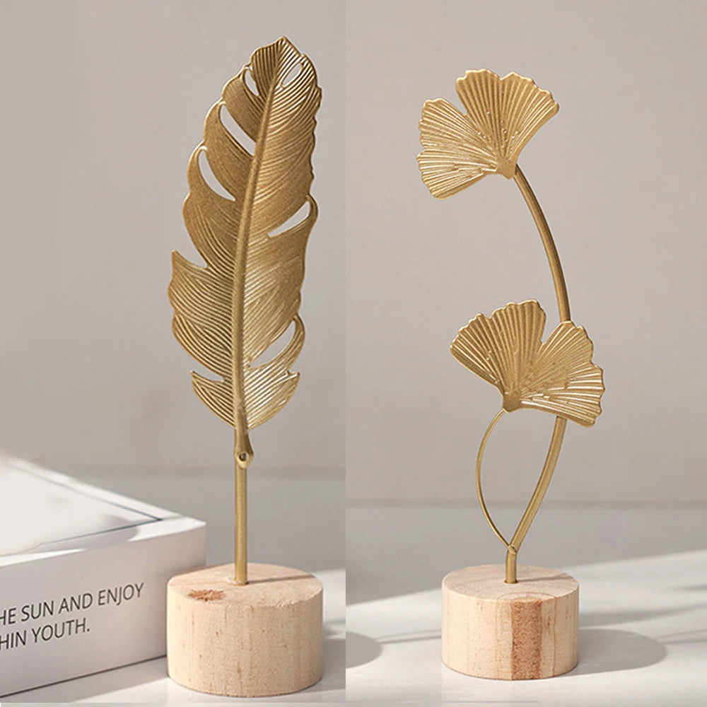 Wooden Ginkgo Leaf Ornaments