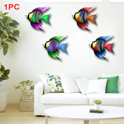 Vivid Lifelike Metal Fish Wall Hanging Railings