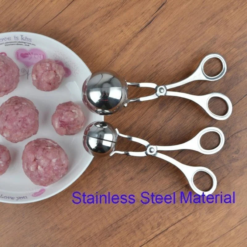 Stainless Steel Clip Round Meat Ball Maker Tool
