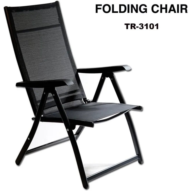 TechCare Heavy Duty Adjustable Reclining Folding Chair