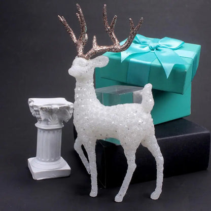 Gold Deer Statue Reindeer Figurines