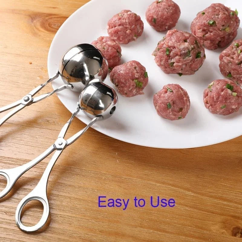 Stainless Steel Clip Round Meat Ball Maker Tool