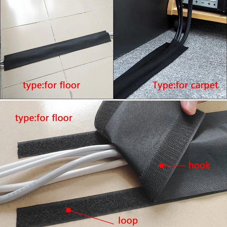 Cable cover,
Adjustable,
Hook and loop,
Cord organizer,
Cable management,
Tangle-free,
Durable material,
Flexible design,
Easy installation,
Secure fit,
Home organization,
Office decor,
Clutter reduction,
Protective cover,
Multi-cable,
Aesthetic solution,
Versatile use,
Neat appearance,
Prevent wear,
Professional look,