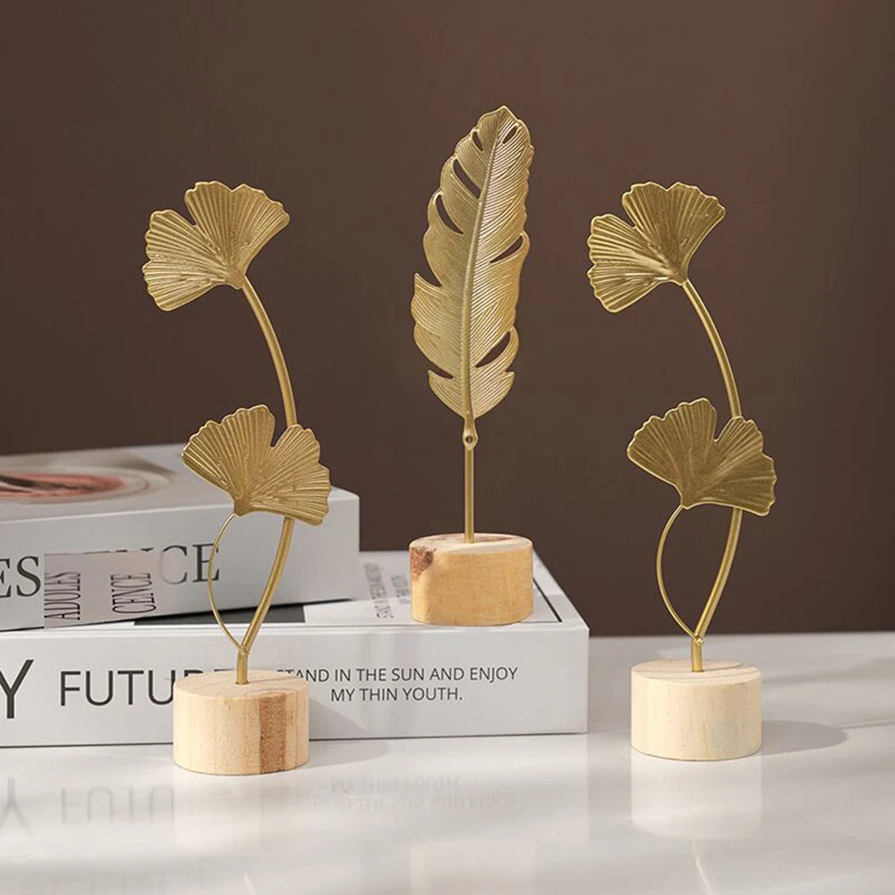 Wooden Ginkgo Leaf Ornaments