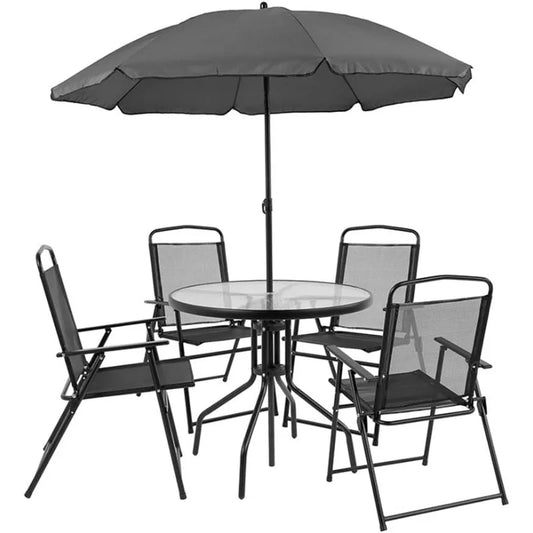 Flash Furniture Nantucket Garden Table Set