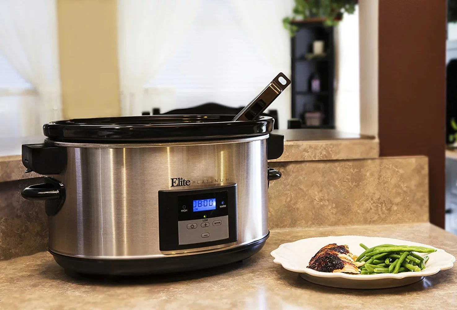 Stainless Steel Digital Elite Platinum Slow Cooker