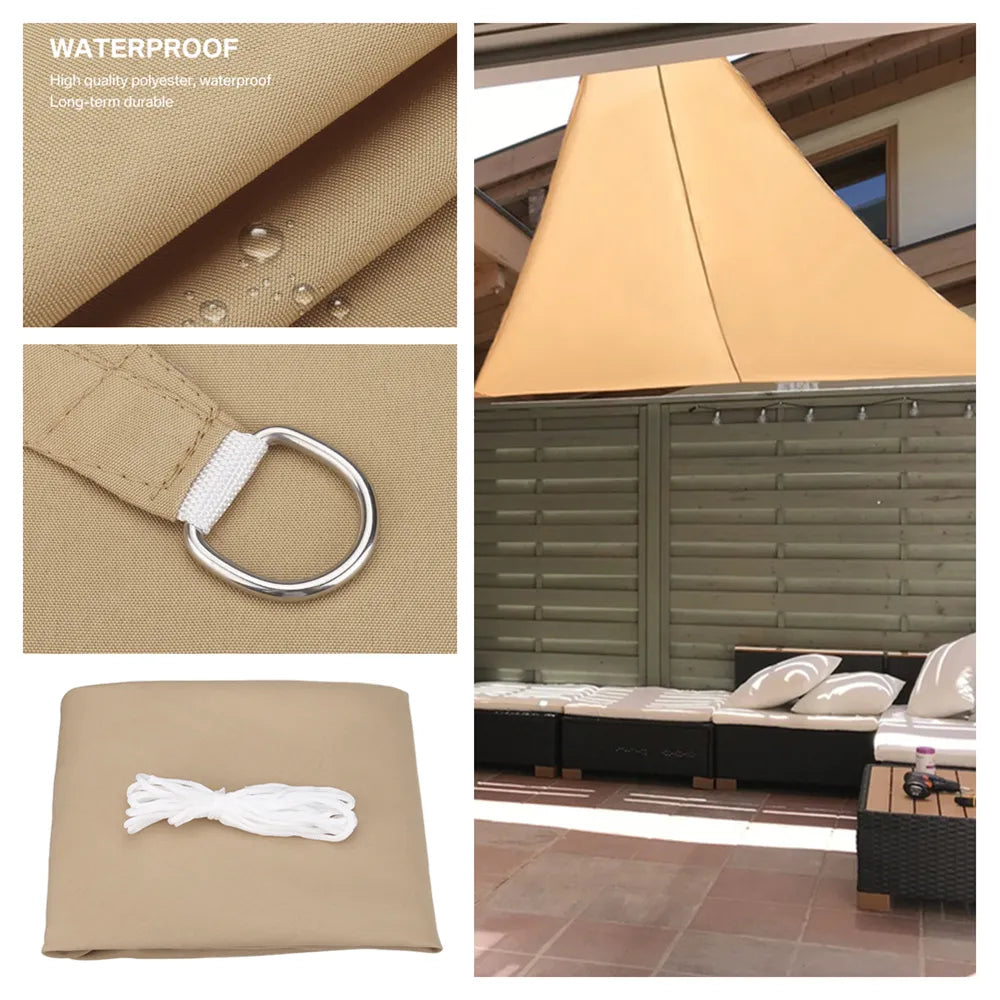 Waterproof Sun Shelter Triangle Sunshade