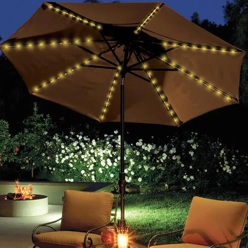 LED Solar Power Patio Umbrella Lights