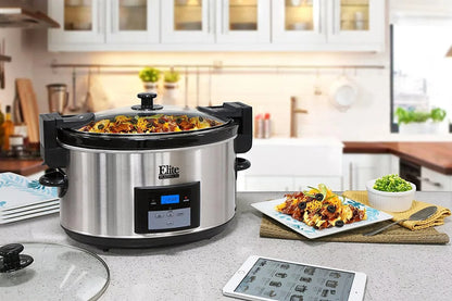 Stainless Steel Digital Elite Platinum Slow Cooker