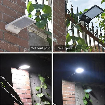 Solar Power PIR Motion Sensor Garden Wall Lamp