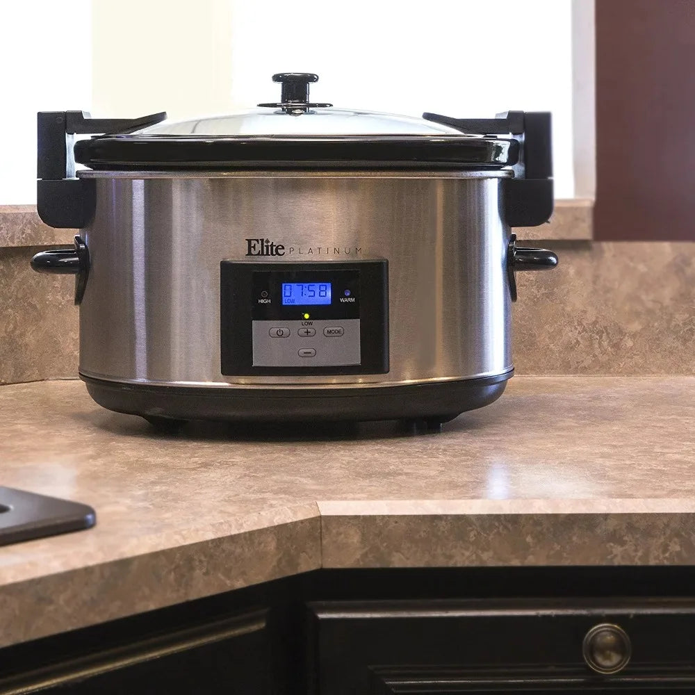 Stainless Steel Digital Elite Platinum Slow Cooker