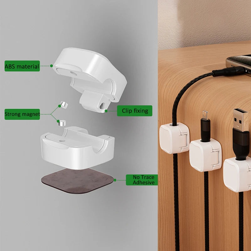 Magnetic clamps,
Cable management,
Adjustable design,
Strong magnets,
Wire organizer,
Tangle-free,
Durable materials,
Easy installation,
Workspace accessory,
Home organization,
Office solution,
Versatile use,
Neat appearance,
Multi-cable bundling,
Clutter reduction,
Repositionable,
Efficient organization,
Prevent wear,
Sleek design,
Innovative solution,