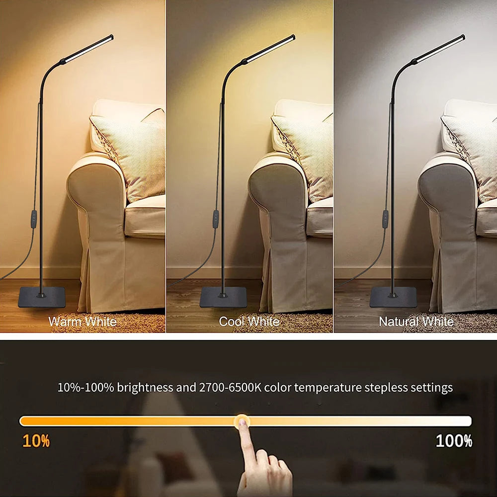 Adjustable lamp,
Gooseneck design,
Floor lamp,
Modern lighting,
Flexible arm,
Task lighting,
Reading lamp,
Stylish decor,
Energy-efficient,
LED light,
Sturdy base,
Contemporary design,
Height adjustable,
Home office,
Living room lighting,
Cozy ambiance,
Versatile,
Bright illumination,
Easy to use,
Functional decor,
