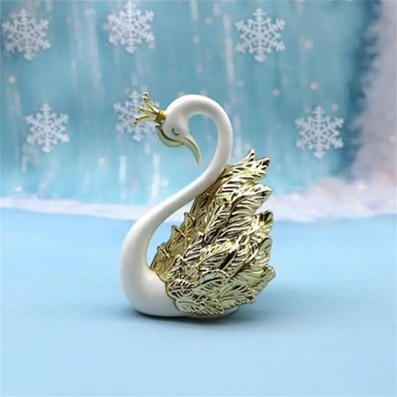 Swan Couple Model Figurine