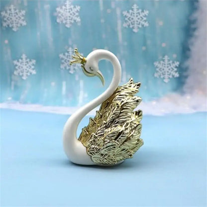 Swan Couple Model Figurine