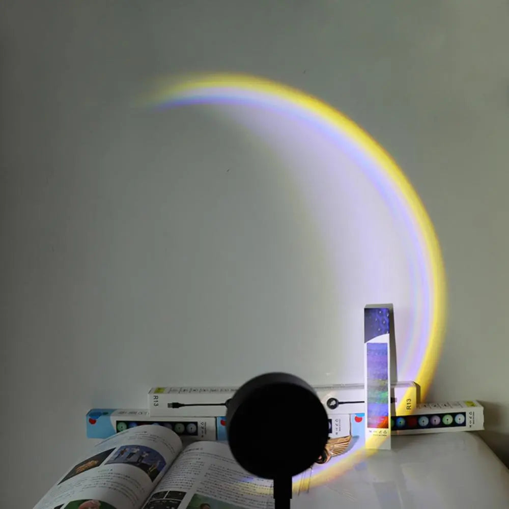 Sunset LED Rainbow Neon Night Light Projector