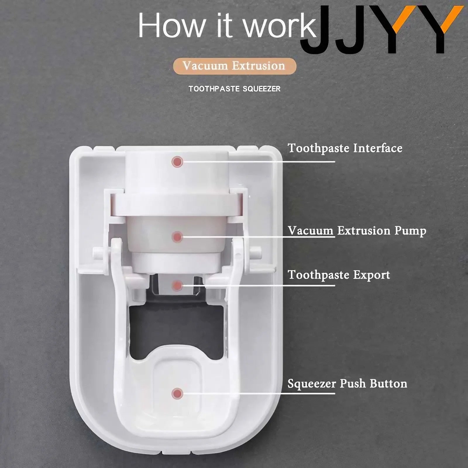 JJYY Automatic Wall Mounted Toothpaste Dispenser