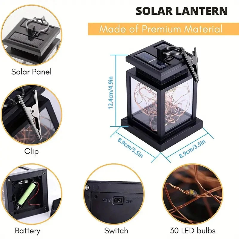 Outdoor Waterproof Solar Lanterns Lights