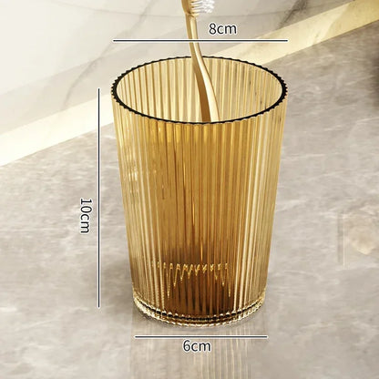 Acrylic cup,
Mouthwash holder,
Toothbrush organizer,
Bathroom accessory,
Modern design,
Durable,
Lightweight,
Break-resistant,
Easy to clean,
Stylish decor,
Crystal-clear,
Multipurpose,
Contemporary,
Functional design,,
Countertop essential,
Stain-resistant,
Odor-free,
Practical,
Elegant storage,
Hygiene accessory,