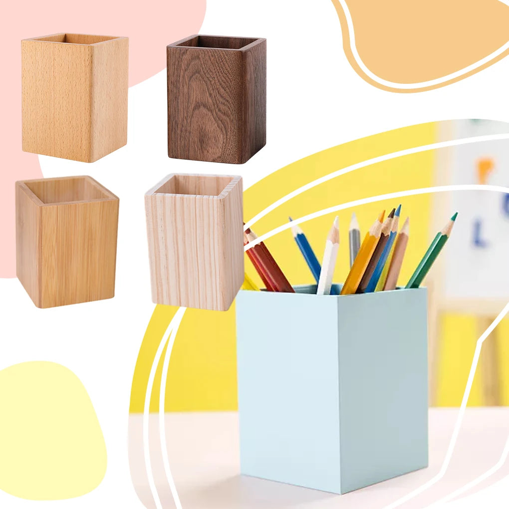 Wooden Stationery Organizer