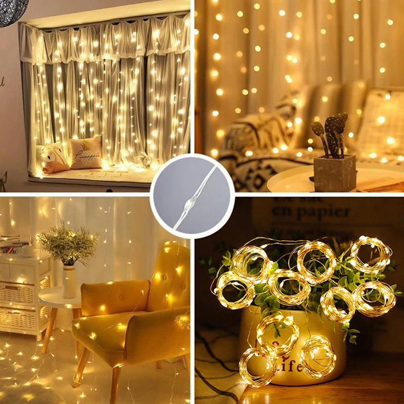 LED string lights,
Curtain lights,
Garland lights,
Decorative fairy lights,
Twinkling LED lights,
Indoor string lights,
Ambiance lighting,
Wedding decoration lights,
Party string lights,
Soft glow lights,
Drape lights,
Window decor lights,
Energy-efficient lights,
Event lighting,
Cozy home decor,
Colorful LED garland,
Versatile string lights,
Romantic lighting,
Festival lights,
Easy installation lights,