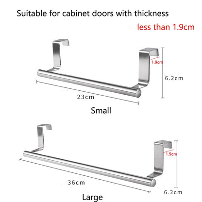 Kitchen Cabinet Door Towel Bar