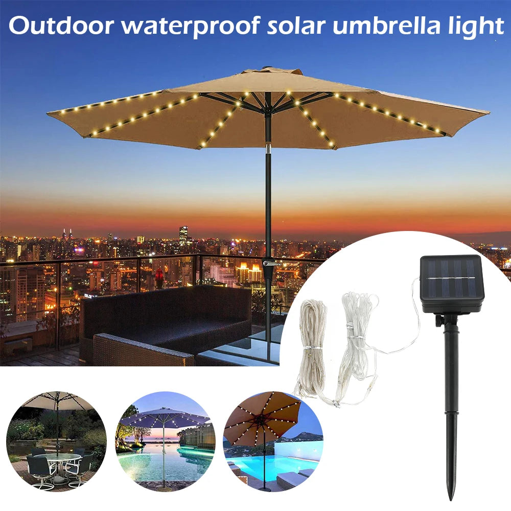 Solar Parasol String Light