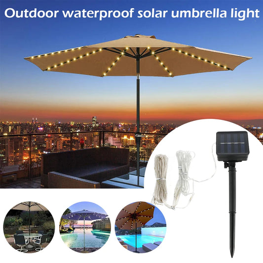 Solar Parasol String Light