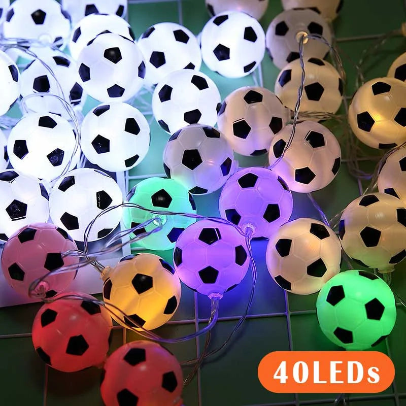 Soccer fairy lights,
Football LED string lights,
Sports-themed decor,
Outdoor soccer lights,
Soccer ball fairy lights,
Party string lights,
LED decorative lights,
Indoor sports lighting,
Game night decor,
Whimsical LED lights,
Soccer fan gifts,
Energy-efficient fairy lights,
Flexible string lights,
Warm glow lights,
Sports event decorations,
Kids room decor,
LED night lights,
Fun indoor lighting,
Soccer-themed party lights,
Decorative string lights