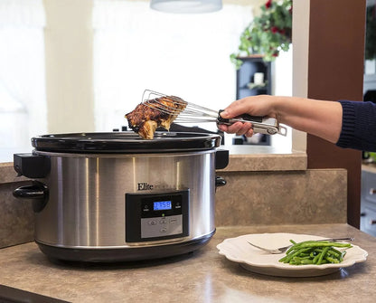 Stainless Steel Digital Elite Platinum Slow Cooker