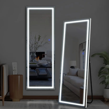 Round Corners Full Body Wall Mounted Mirror