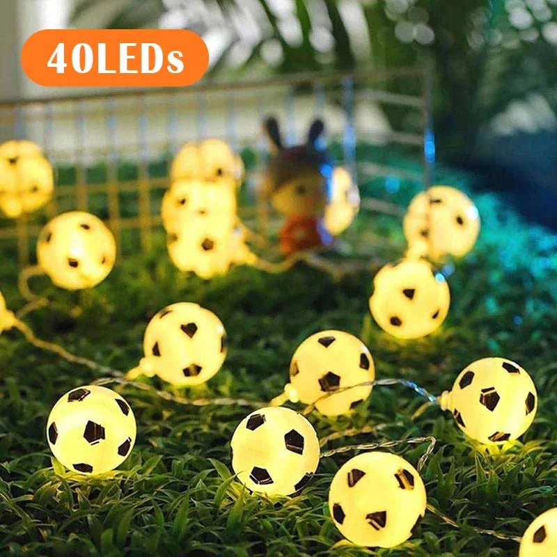 Soccer fairy lights,
Football LED string lights,
Sports-themed decor,
Outdoor soccer lights,
Soccer ball fairy lights,
Party string lights,
LED decorative lights,
Indoor sports lighting,
Game night decor,
Whimsical LED lights,
Soccer fan gifts,
Energy-efficient fairy lights,
Flexible string lights,
Warm glow lights,
Sports event decorations,
Kids room decor,
LED night lights,
Fun indoor lighting,
Soccer-themed party lights,
Decorative string lights