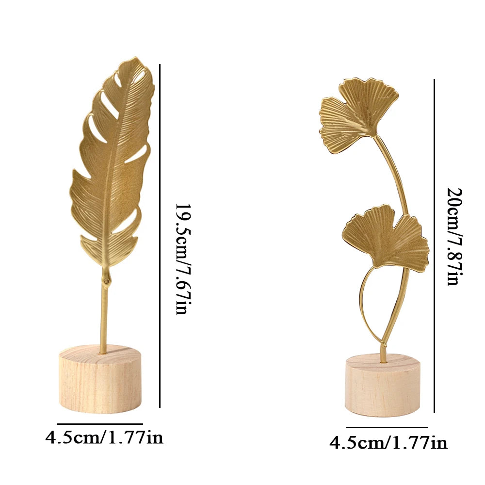 Wooden Ginkgo Leaf Ornaments