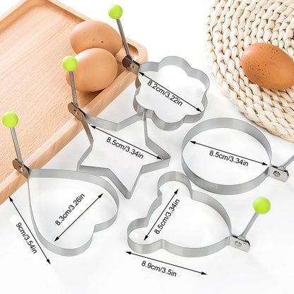 Stainless Steel Eggs Rings Mold With Handle