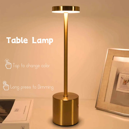 Rechargeable Touch Metal Table Lamp