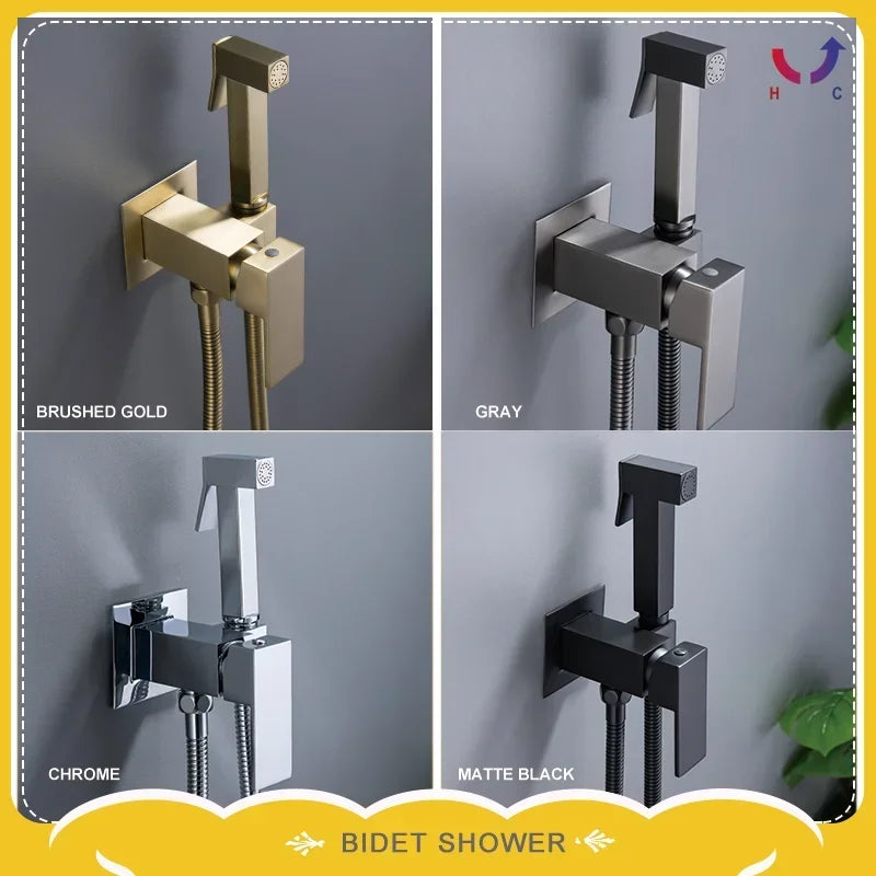 Square Spray Gun Brass Valve