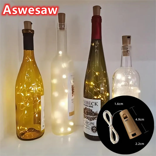 Wine Bottle LED Lights with Cork