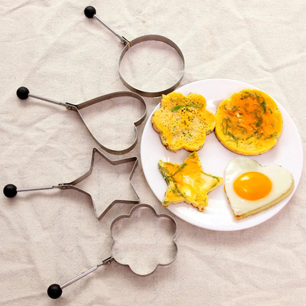 Stainless Steel Eggs Rings Mold With Handle