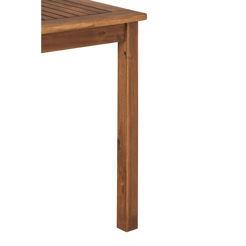 Acacia Wood Patio Simple Dining Table