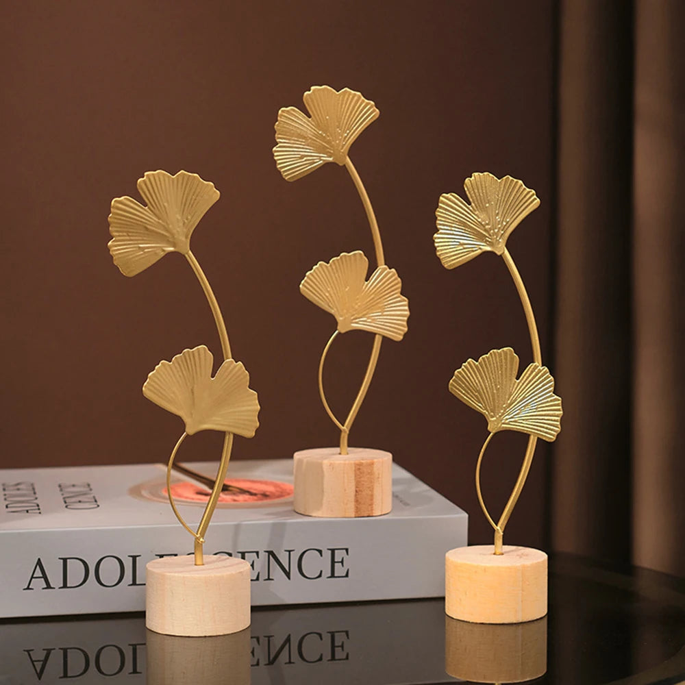 Wooden Ginkgo Leaf Ornaments