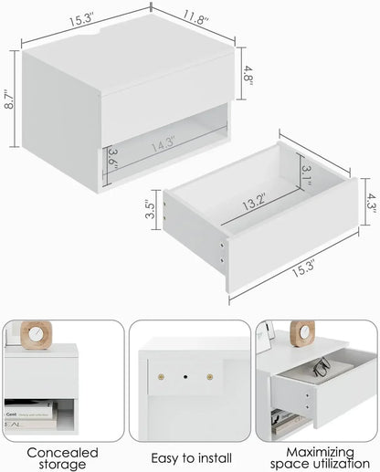 Small Modern  Nightstand with Drawer